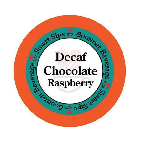 Smart Sips Coffee Decaf Chocolate Raspberry Flavored Coffee Single Serve Cups, 72 Count, Compatible With All Keurig K-cup Machines, Decaffeinated Flavored Coffee