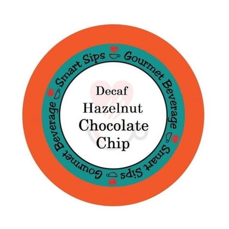 Smart Sips Coffee Decaf Hazelnut Chocolate Chip Flavored Coffee 48 Single Serve K-cup Brewers