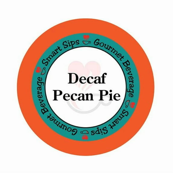 Smart Sips Coffee Decaf Pecan Pie Flavored Single Serve Coffee Pods, 24 Count, Compatible With All Keurig K-cup Machines, Decaffeinated Flavored Coffee