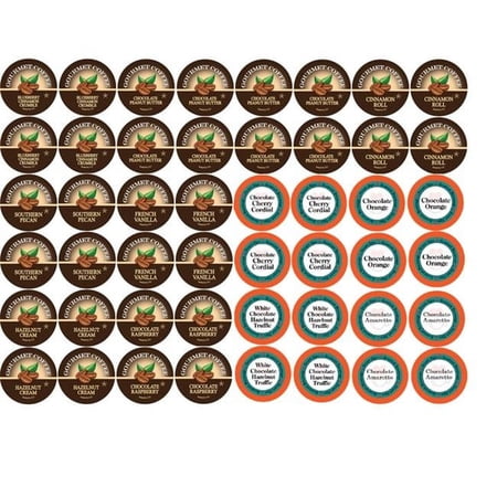 Smart Sips Coffee Flavor & Chocolate Lovers Gourmet Flavored Coffee Variety Sampler Pack & 48 Count for Keurig K-Cup Brewers