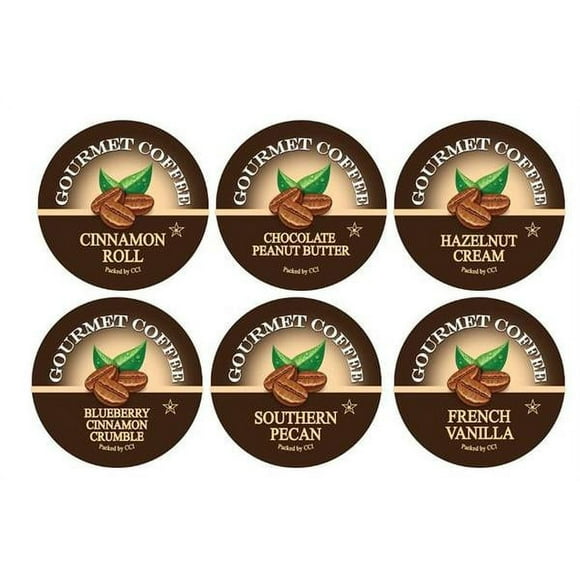 Smart Sips Coffee Flavor Lovers Single Serve Coffee Pods Variety Sampler Pack, 72 Count, Compatible With All Keurig K-cup Machines