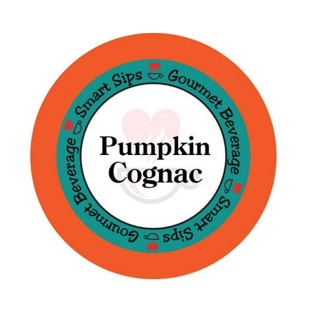 Smart Sips Coffee Pumpkin Cognac Flavored Single Serve Coffee Pods, 48 Count, Compatible With All Keurig K-cup Machines