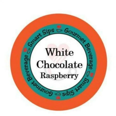 Smart Sips Coffee White Chocolate Raspberry Flavored Single Serve Coffee Pods, 72 Count, Compatible With All Keurig K-cup Machines