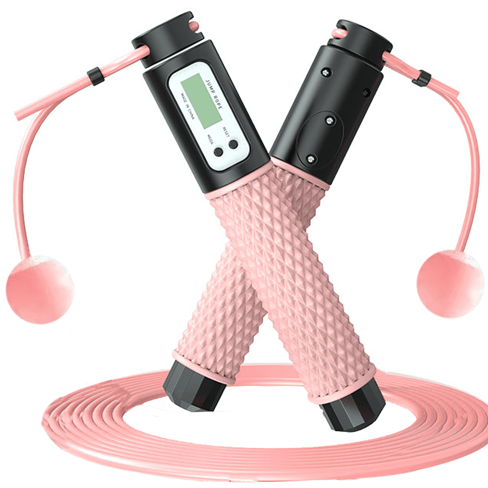 Smart Skipping Rope with Counter, Jump Ropes with Cordless Ball, Burn