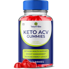 Smart Slim Keto Gummies, Advanced 1000MG Formula, Apple Cider Vinegar Folate Vitamin B6 B12 Beet Root Vegan Non GMO Keto Supplement (60 Gummies)