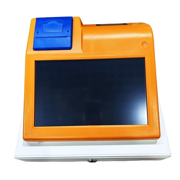 Smart Small Cash Register, 11-inch Touch Screen English Fast Food Milk Tea Electronic Cash Register ,Easy to Operate