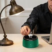 Smart Smokeless Ashtray with for Home and Office, Negative Ion Secondhand Smoke and Remover, Quiet Rechargeable Desktop Ashtray