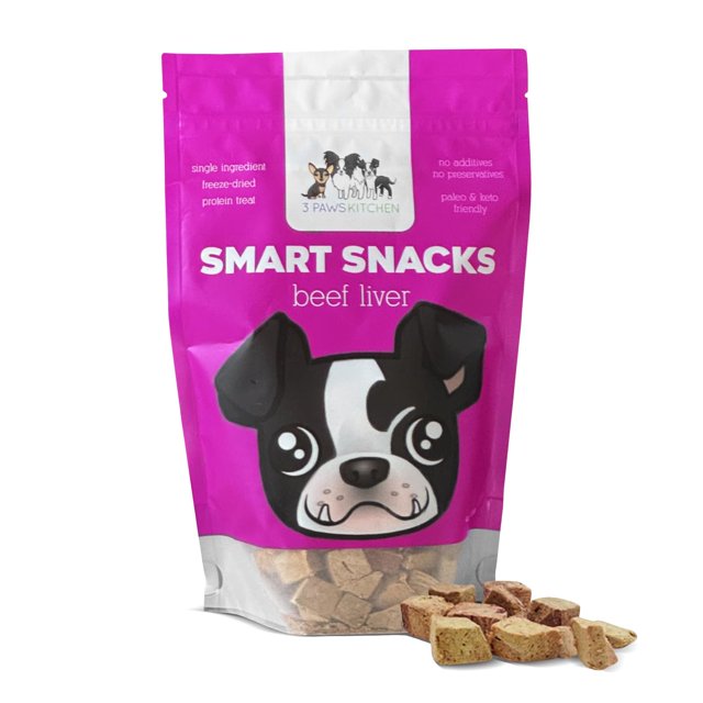 Smart Snacks Freeze Dried YPF5 Beef Liver Dog Treats High Protein One