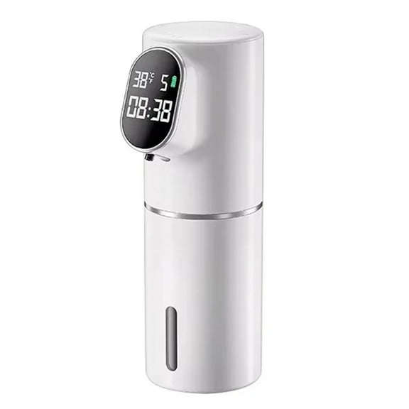 Smart Soap Foam Dispenser 5 Gear Touchless 320ml Temperature Time Display Automatic Infrared Sensor Soap Dispensers,B