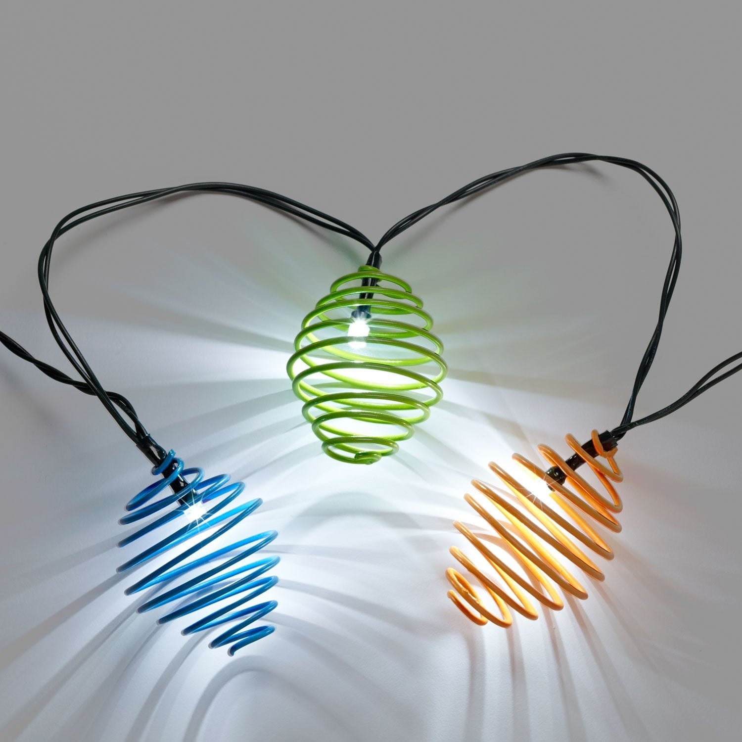Multi-colored Solar Powered LED Outdoor Lantern Light Set