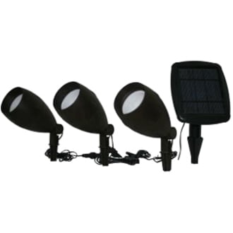 Smart Solar Apollo Triple Solar Spotlight Set in Antique Brown