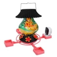 thumbnail image 1 of Smart Solar Bird Feeder with 1080P HD Camera App Control and Colorful Stained Glass Lantern Design Three Feeding Trays for Garden Patio or Backyard Wildlife Watching, 1 of 9