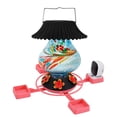 thumbnail image 1 of Smart Solar Bird Feeder with 1080P HD Camera App Control and Colorful Stained Glass Lantern Design Three Feeding Trays for Garden Patio or Backyard Wildlife Watching, 1 of 9