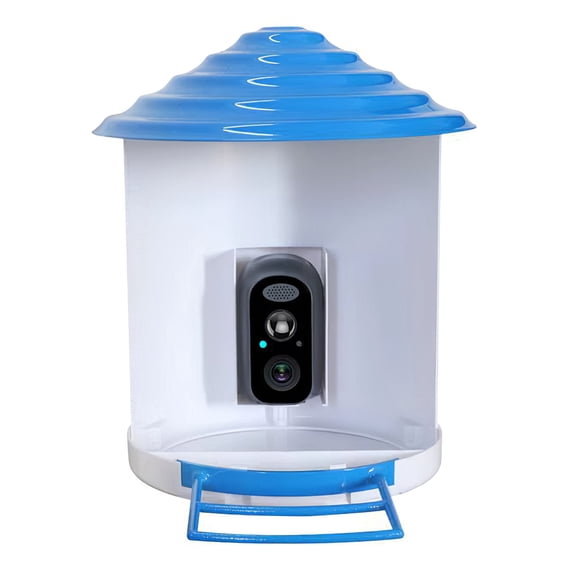 Smart Solar Bird Feeder with 1080P HD Camera - AI Bird Identify, PIR Motion Detection, WiFi App Control, IP65 Waterproof, 11000+ Species