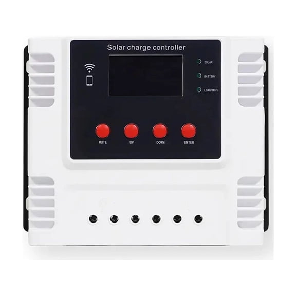 Smart Solar Charge Controller 100VDC App Control For 12V/24V/48V 10A 20A 30A 40A 50A 60A ,Stable & Reliable - 10A_A
