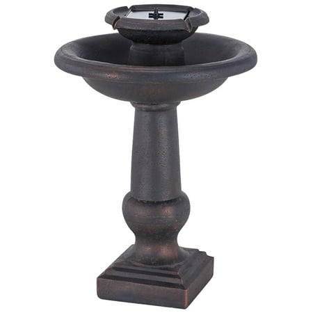 Smart Solar Chatsworth 2 Tier Solar On Demand Garden Water Fountain, Bronze