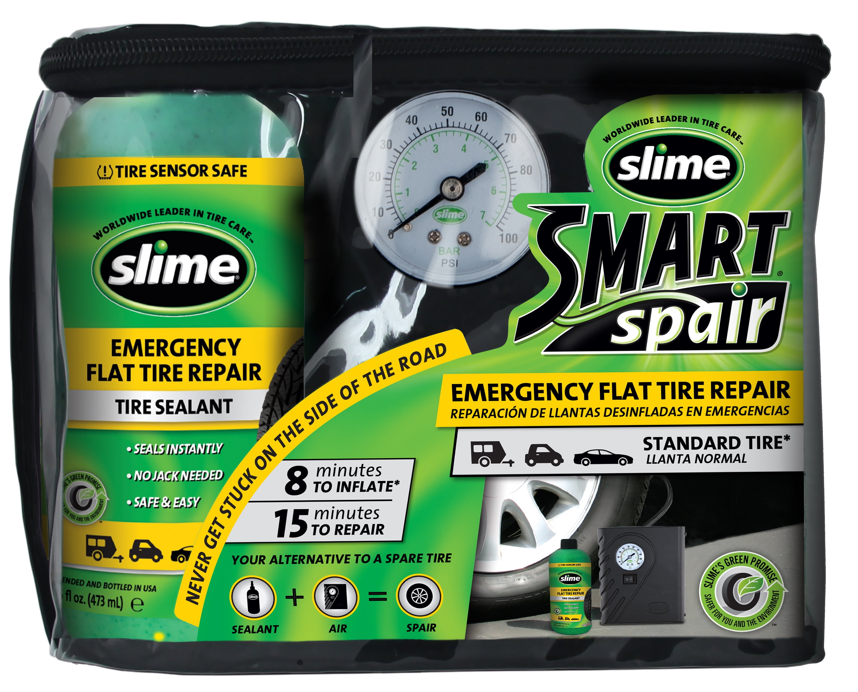 Buy Slime 10180 Flat Tyre Puncture Repair Kit Refill, Emergency