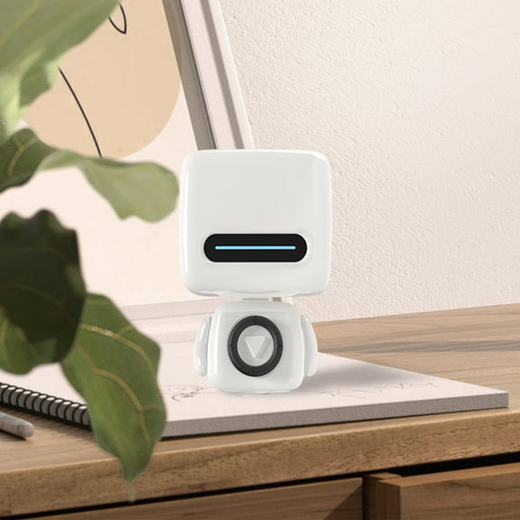 Smart Speaker Multifunction Compact Built In Mic Portable Speaker Cute Robot Shape For Photo Taking