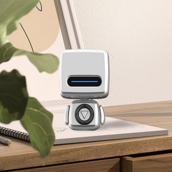 Smart Speaker Multifunction Compact Built In Mic Portable Speaker Cute Robot Shape For Photo Taking