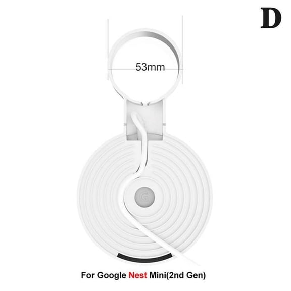 Smart Speaker Wall Mount Bracket for Google Nest Mini & Home Mini, Space Saving Cord Management