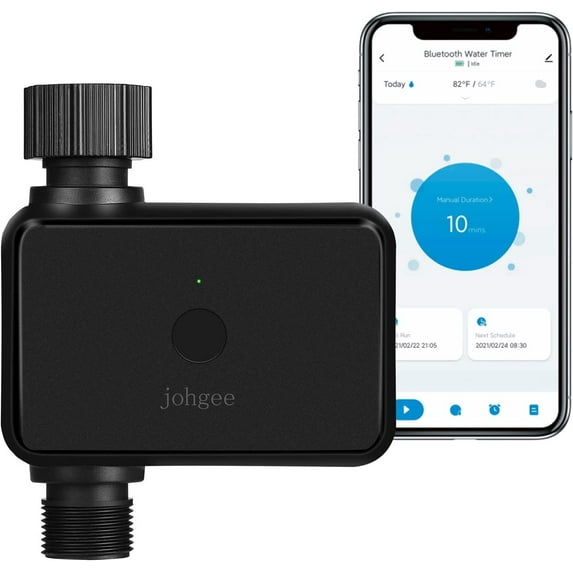 Smart Sprinkler Timer Bluetooth Water Timer for Garden Lawns Pool, 20 separate schedules Water Hose Timer with Irrigation Features Rain Delay/Manual/Automatic Watering System