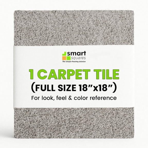 Smart Squares in A Snap Carpet Tile Sample, 18 x 18 in., 1 Full Tile, 956 Bayside