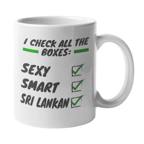 Smart Sri Lankan, Sri Lanka Themed Coffee & Tea Gift Mug (11oz)