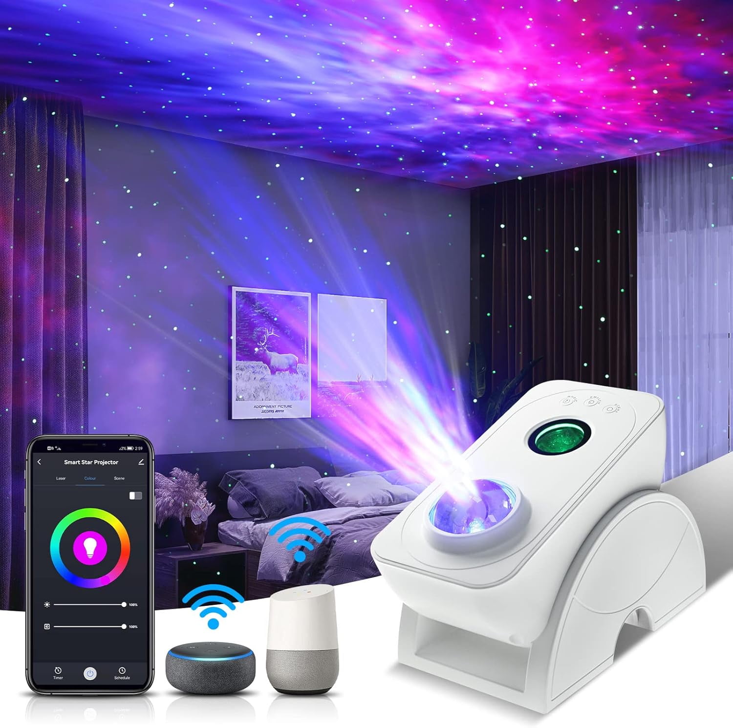 Smart Star Light Galaxy Projector, Home Planetarium Projector ...