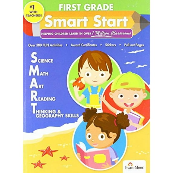 Smart Start 320-Page Full-Color Jumbo Workbook, Grade 1 (Paperback)