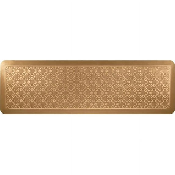 Smart Step Select HC6FV4BGTAN Moroccan Premium Comfort Mat, 66 x 20 in. - Champagne