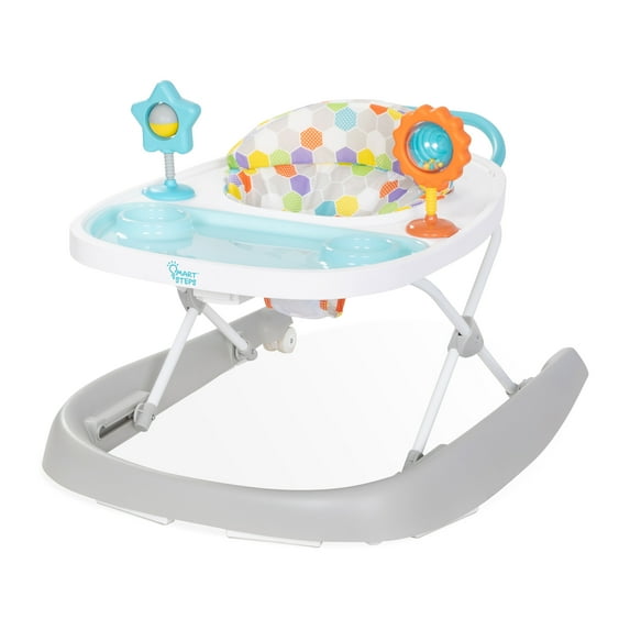 Smart Steps by Baby Trend Dine N' Play 3-in-1 Feeding Walker - Hexagon Dots
