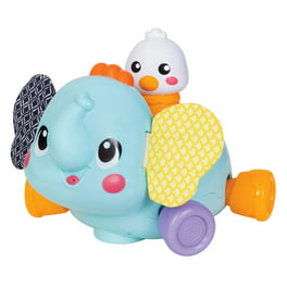 Fisher-Price Baby Toys Twist & Teethe Otter 2 en 1 - Sonajero y mordedor  sin BPA con anillos texturizados para juegos motorizados finos infantiles
