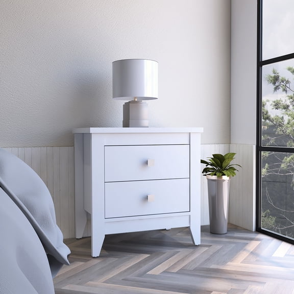 Smart Storage with Two Drawers / Bedroom Use / Keep Things Tidy