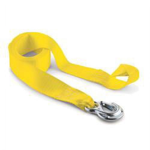 Smart Straps Heavy-Duty ATV Tow Strap- 20 x 2inW 2K lb Cap Yellow 836