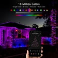 thumbnail image 1 of Smart String Lights, 196ft 600 LED Smart WiFi Color Changing Fairy Lights App Controlled, RGB Christmas Lights Clear Wire Work with Alexa & Google Home for Halloween Indoor Outdoor Tree Decor, 1 of 13