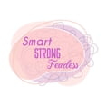 thumbnail image 1 of Smart Strong Fearless Motivational Positive Quote Vinyl Wall Decal Wall Art Sticker Designs Vinyl Stickers For Home House Walls Rooms Windows Bedroom Decoration Size (20x20 inch), 1 of 3