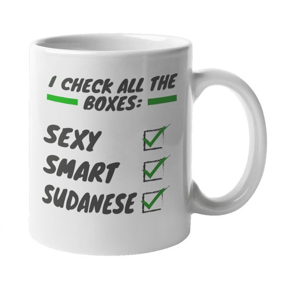 Smart Sudanese, Sudan Arabian & African Themed Coffee & Tea Gift Mug (11oz)