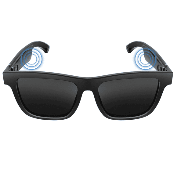 Smart Sunglasses, Audio Bluetooth Sunglasses with Dual Stereo Speakers, Voice Control - Athletic/Outdoor UV Protection and Sweatproof, Unisex
