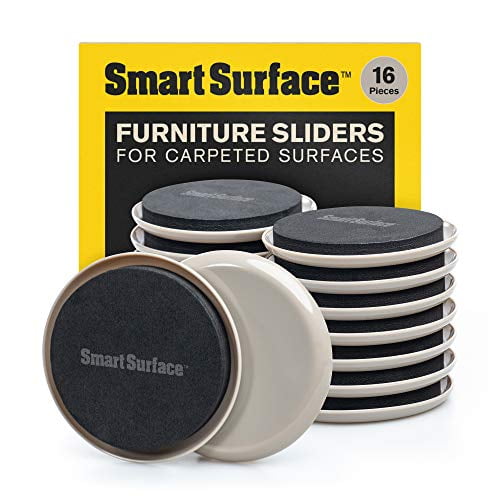 16 X Furniture Sliders For Carpet Heavy Duty Furniture Slider