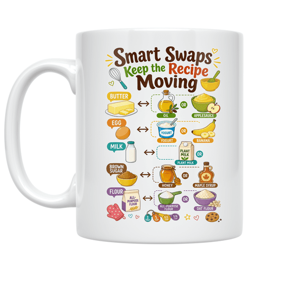 Smart Swaps Keep the Recipe Moving - Home Baker - 11 oz Ceramic Coffee Mug
