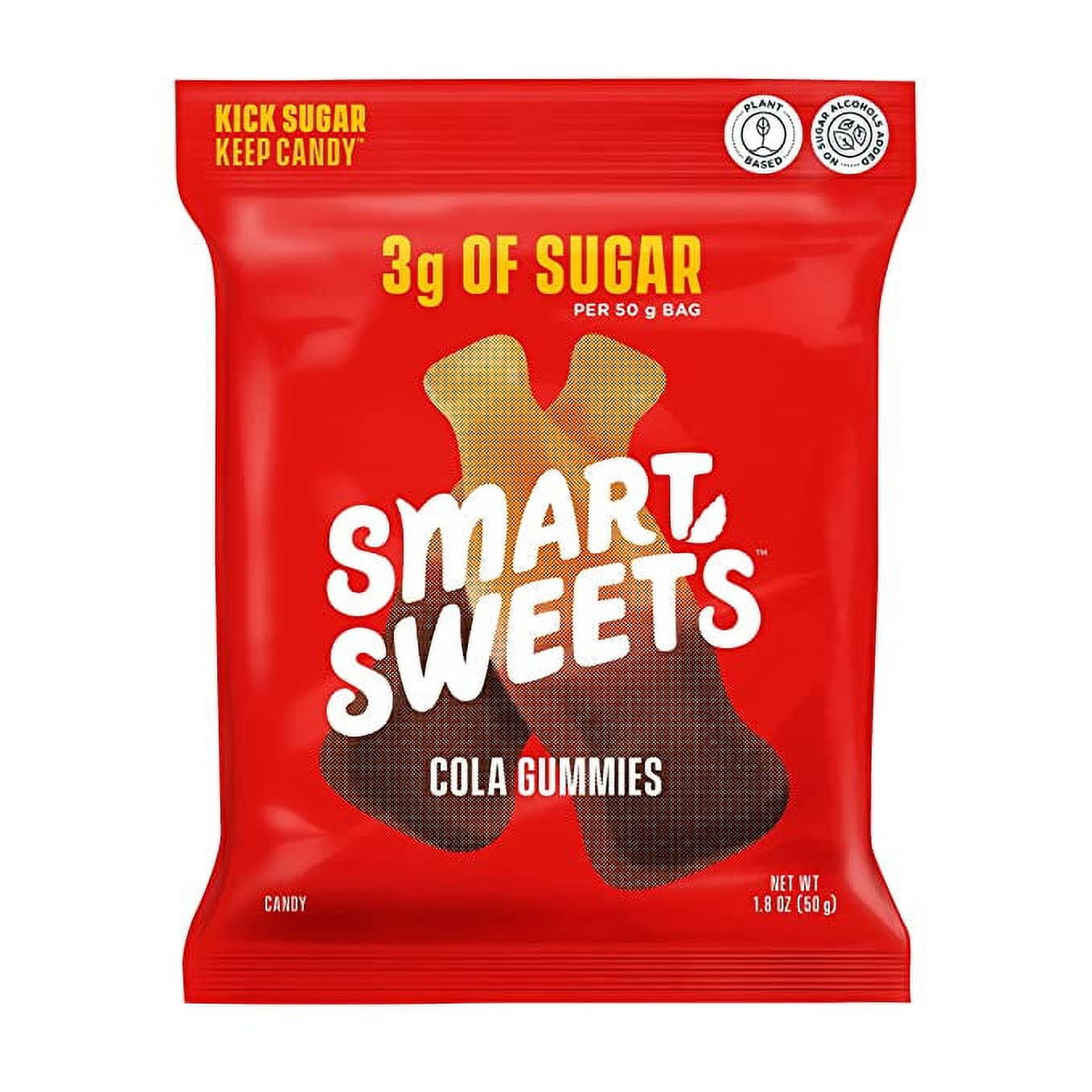 Smart Sweets Cola Gummies, Candy with Low Sugar (3g), Low Calorie (100), No Artificial