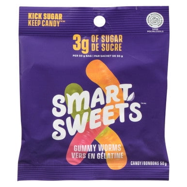 Smart Sweets Gummy Worms, 50g/1.75 oz