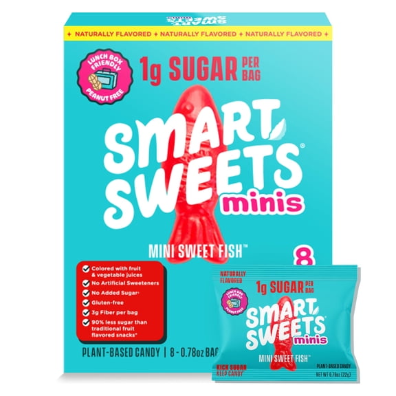 Smart Sweets Mini Sweet Fish Multipack, 6.24 Ounce