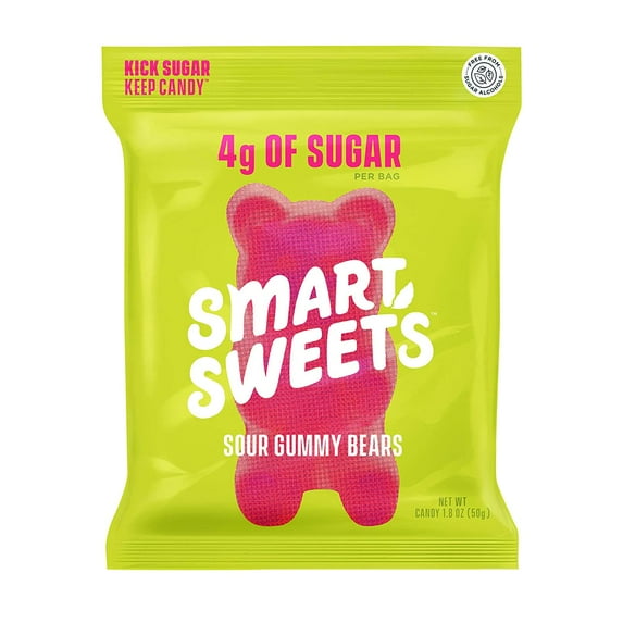 Smart Sweets Sour Gummy Bears, 1.8 oz - Keto-Friendly!