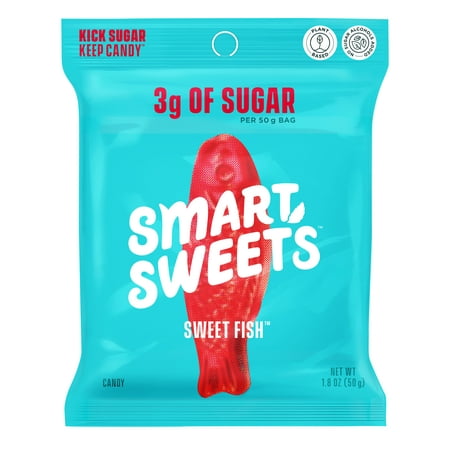 Smart Sweets Sweet Fish Gummy Candy, 1.8 oz Bag
