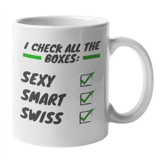 Smart Swiss, Switzerland Themed Coffee & Tea Gift Mug (11oz)
