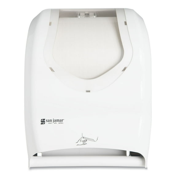 San Jamar Smart System iQ Sensor Towel Dispenser 16.5x9.75x12 White T1470WHCL