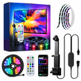 Backlight Tv Remote Control Smart TV LED Backlight with Camera, 16.4Ft RGB LED Strip Lights App ...