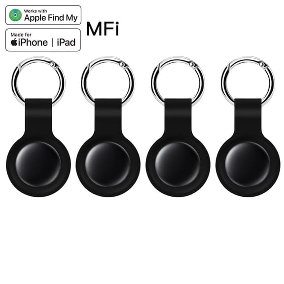 RSH Tag 4 Pack Item Finders with Apple Find My APP (iOS Only) Help You Track Your Keys, Wallet, Luggage, Backpack, Super Lightweight [Apple MFi Certified]