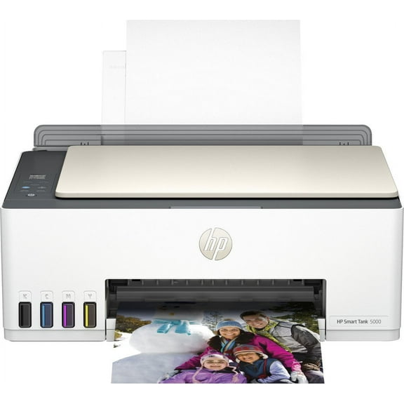 Smart Tank 5000 Wireless All-in-One Supertank Inkjet Printer with up to 2 Years of Ink Included - White